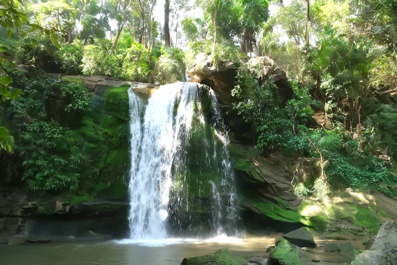 Garud Chatti Waterfall 5km from Best 4 Star Family Resort in Rishikesh Uttarakhand India
