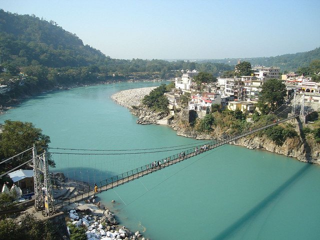 Laxman Jhula Hanging Bridge Rishikesh Uttarakhand India – 500m from Divine Resort & Spa Best Resort in Rishikesh